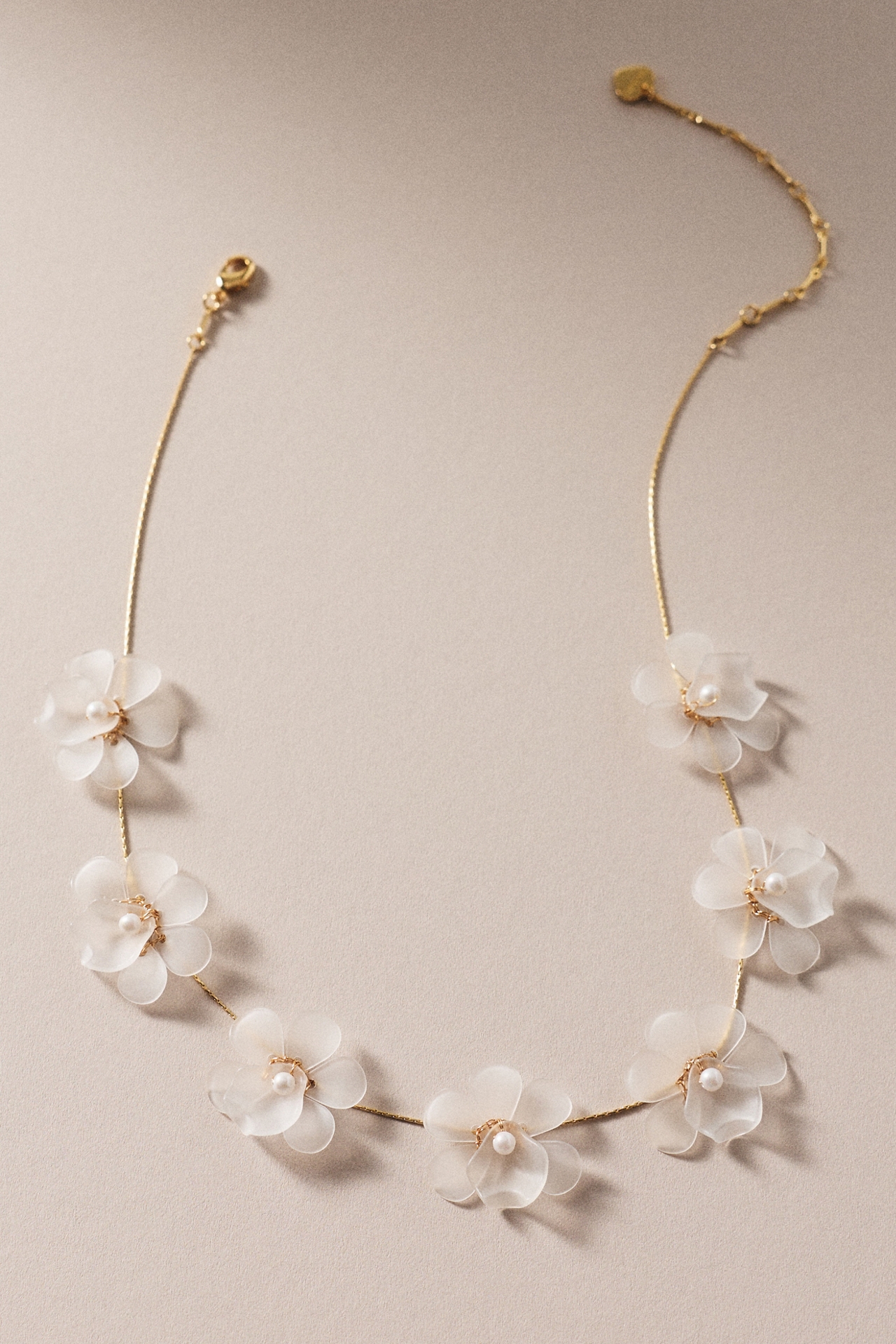 Soft Flower Choker Necklace