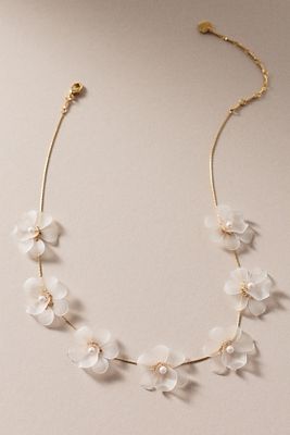 Soft Flower Choker Necklace