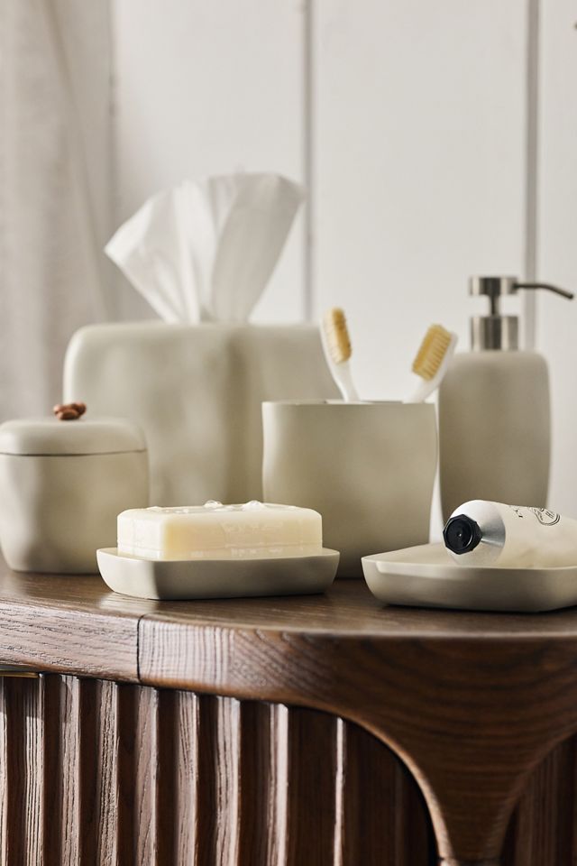 Montecito Textured Tooth Brush Holder #1