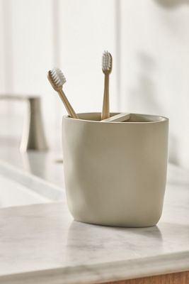 Montecito Textured Tooth Brush Holder