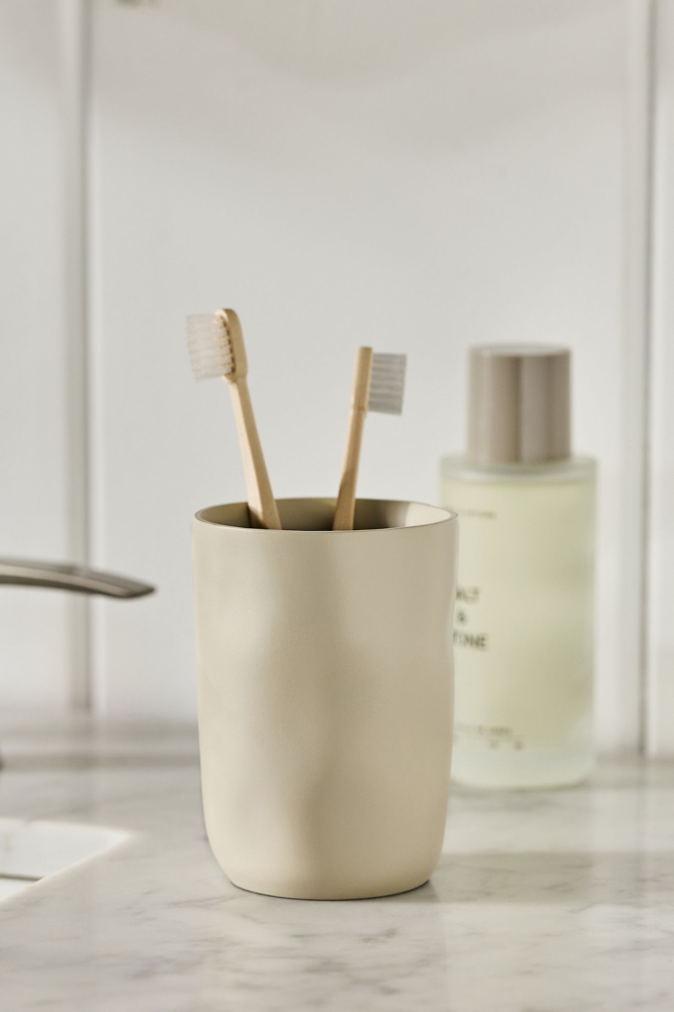 Montecito Textured Tumbler - Mushroom, One Size
