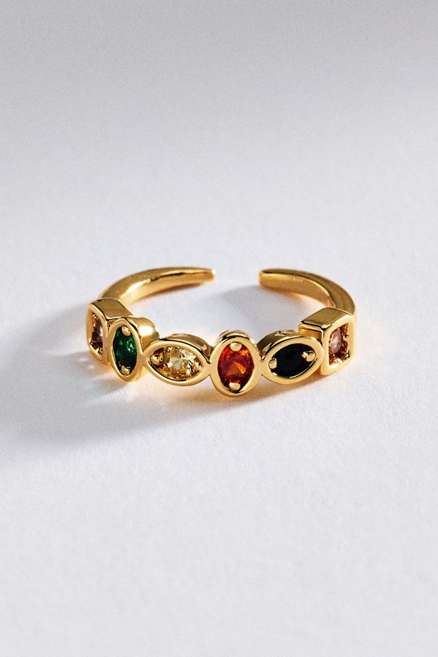 Colorful Bezel Band Ring #1