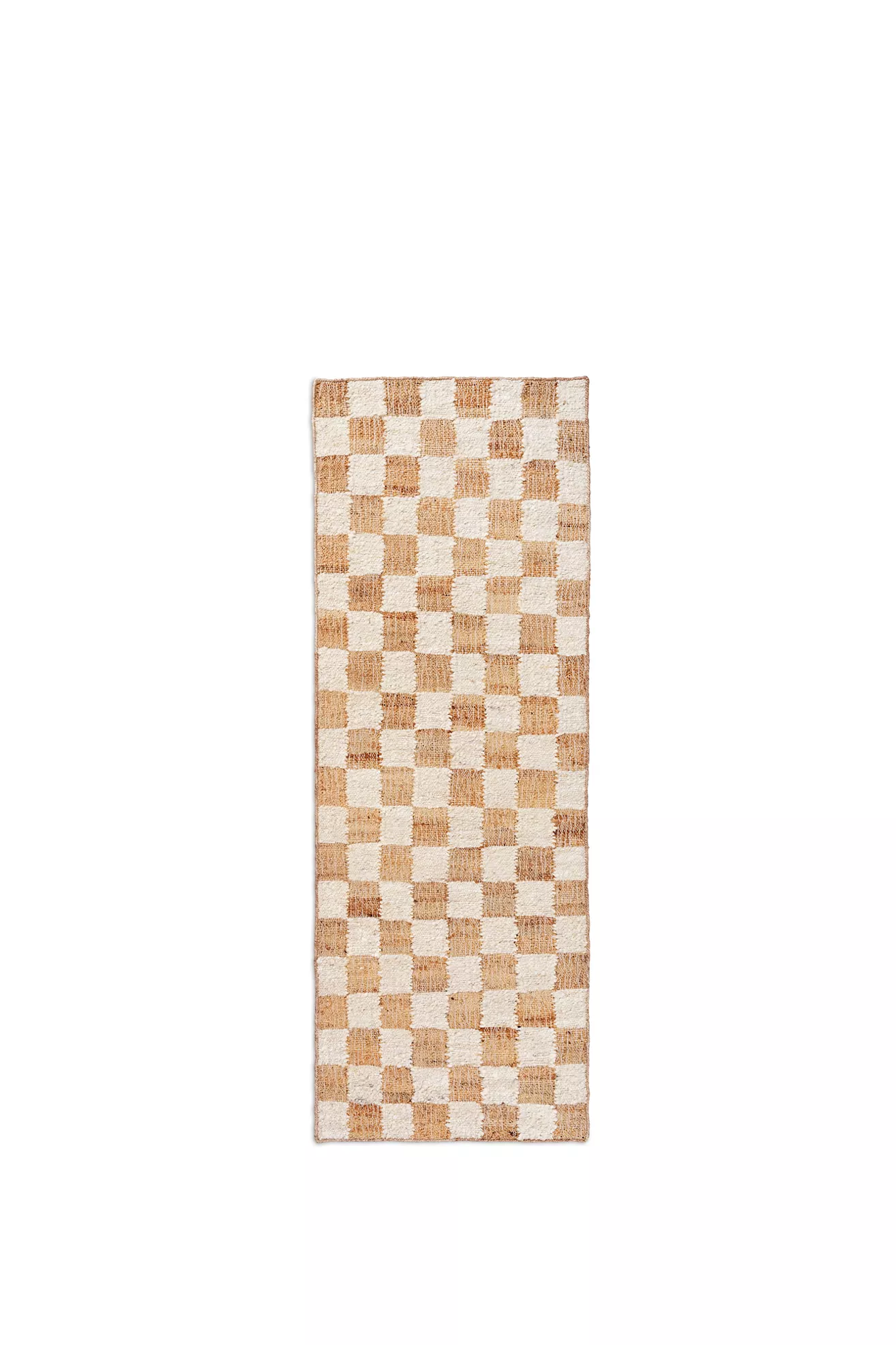 Ferm Living Flatwoven Checkered Wool Jute Rug - thumbnail 4