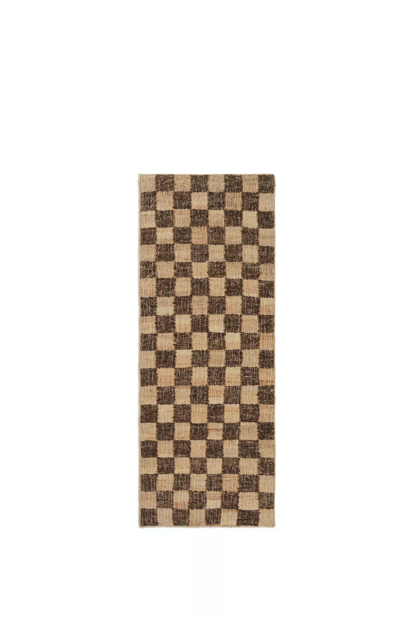 Ferm Living Flatwoven Checkered Wool Jute Rug - thumbnail 8