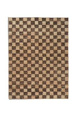 Ferm Living Flatwoven Checkered Wool Jute Rug