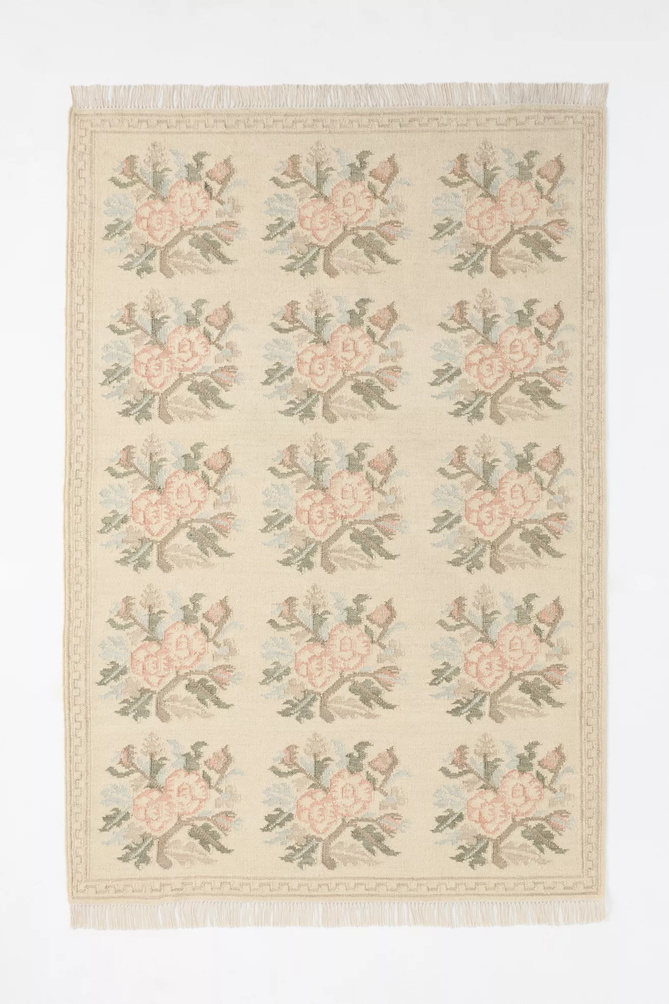 Florence Flatwoven Wool-Blend Floral Rug