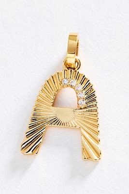 Mono Bar Fluted Initial Charm