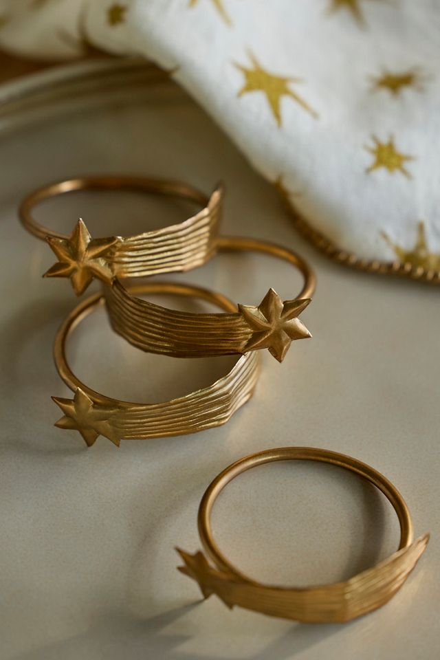 Shooting Star Napkin Rings, Set of 4 #1