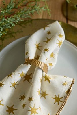 Shooting Star Napkin Rings, Set of 4