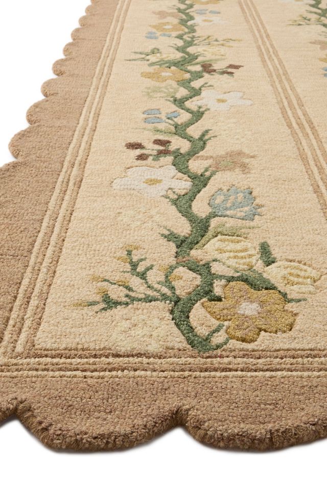  
 	
Rifle Paper Co. x Loloi Thistle Scalloped Floral Wool Rug #1