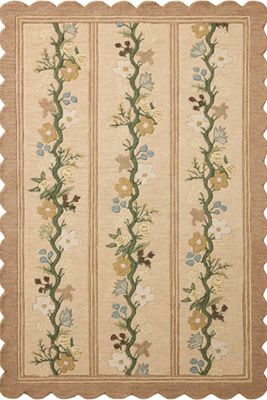  
 	
Rifle Paper Co. x Loloi Thistle Scalloped Floral Wool Rug