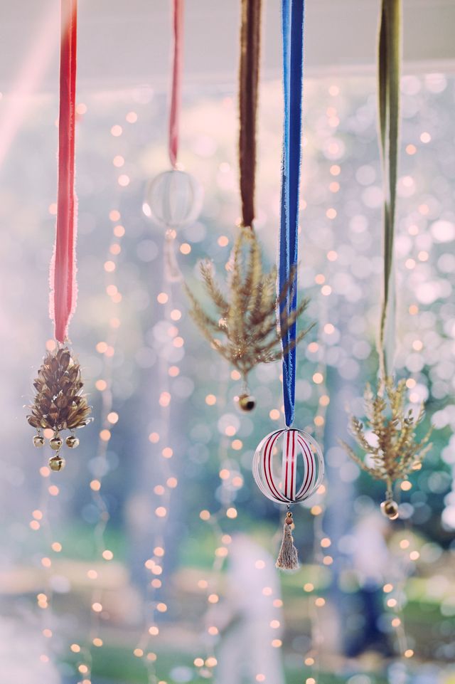Candy Stripe Iron Globe Ornament #2