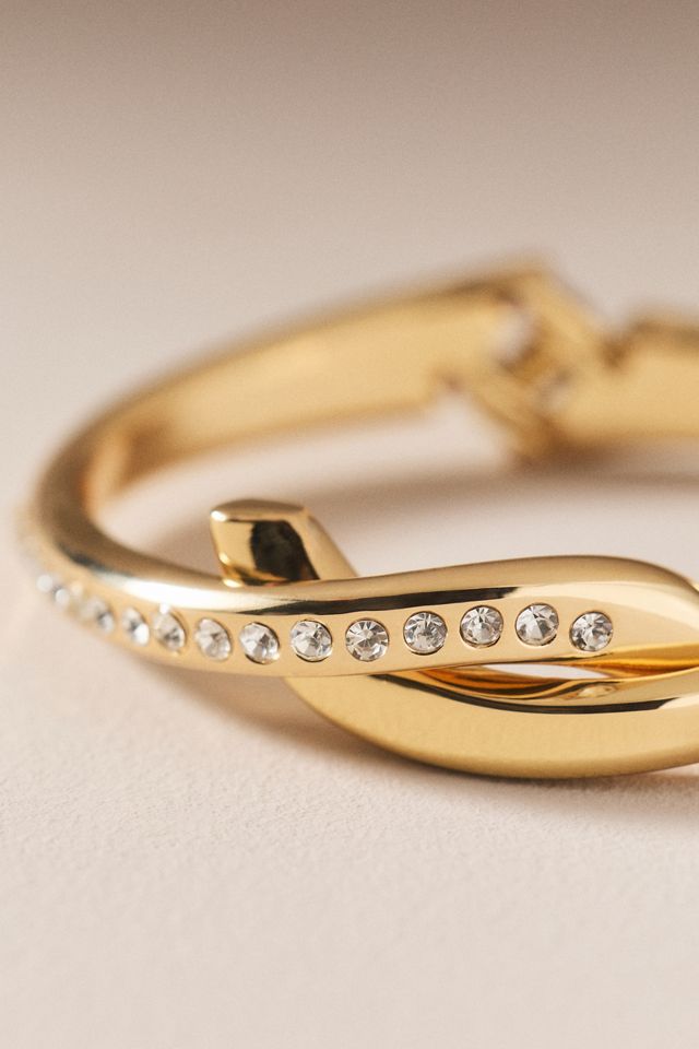 By Anthropologie Weddings Twisted Crystal Bracelet #1