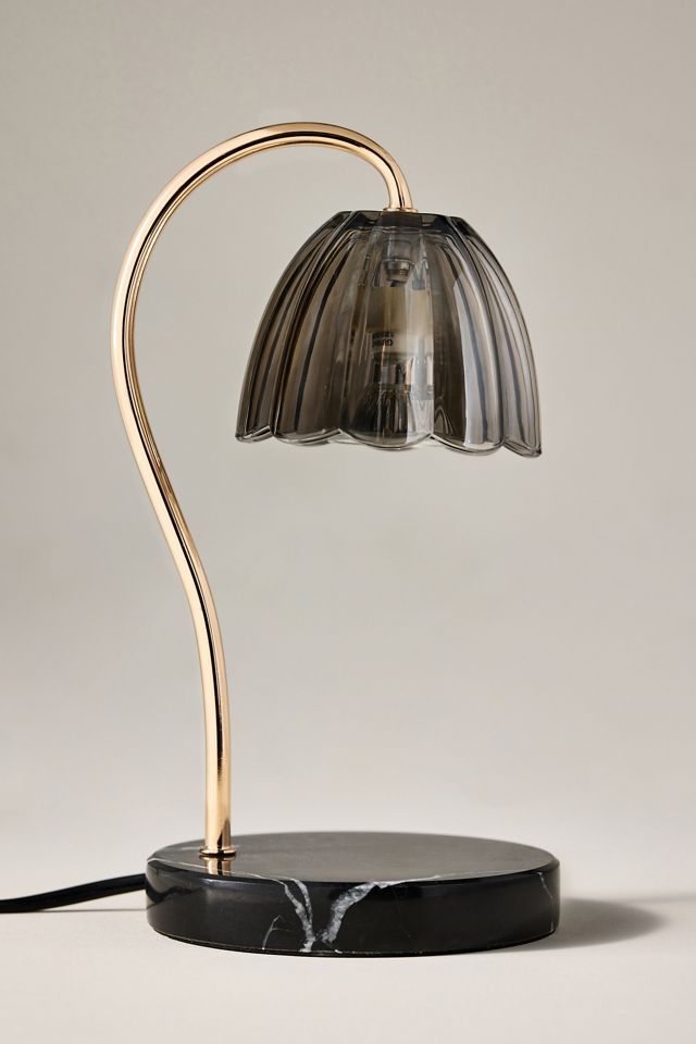 Scalloped Glass Candle Warmer Lamp #1