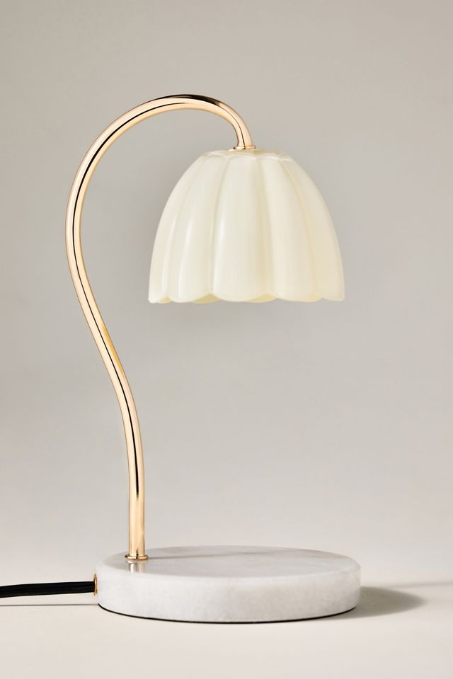 Scalloped Glass Candle Warmer Lamp #2