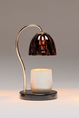 Scalloped Glass Candle Warmer Lamp