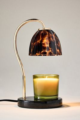 Scalloped Glass Candle Warmer Lamp