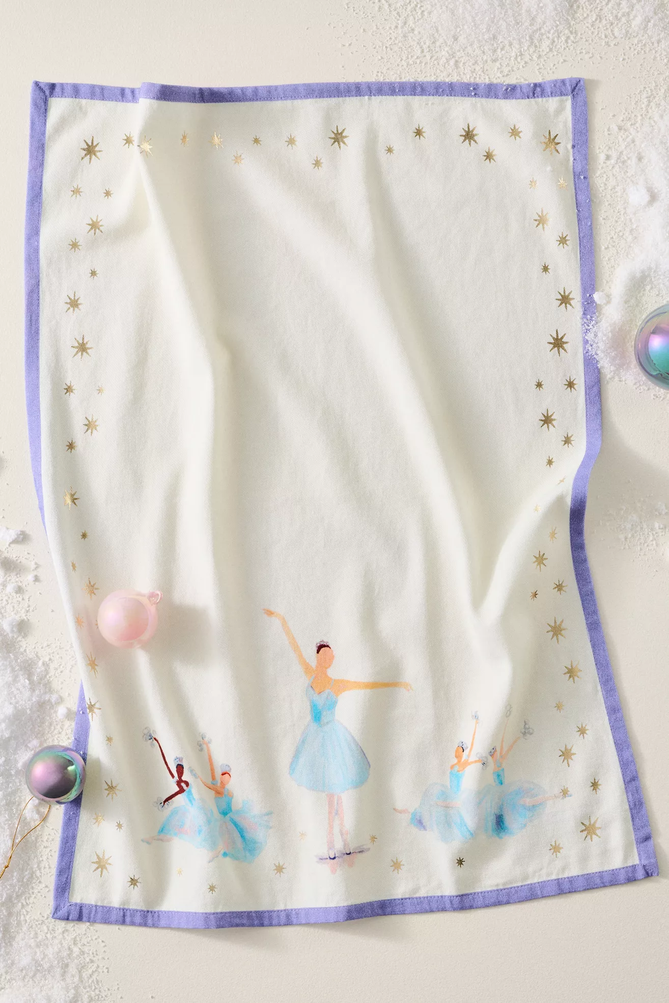 New York City Ballet Snow Fairies Dish Towel