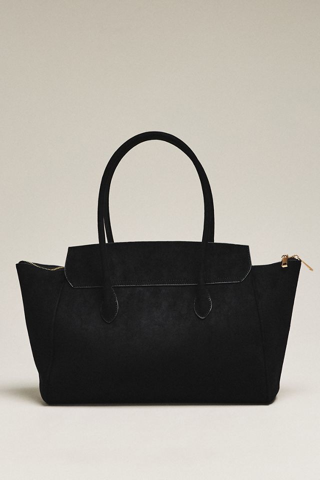 By Anthropologie Structured Foldover Satchel #1