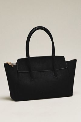 By Anthropologie Structured Foldover Satchel