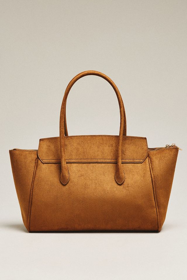 By Anthropologie Structured Foldover Satchel #1