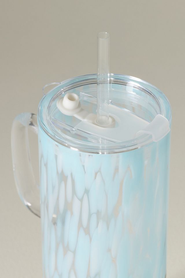 Confetti Glass Tumbler with Handle #1