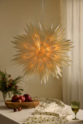 Paper Snowflake Pendant Light