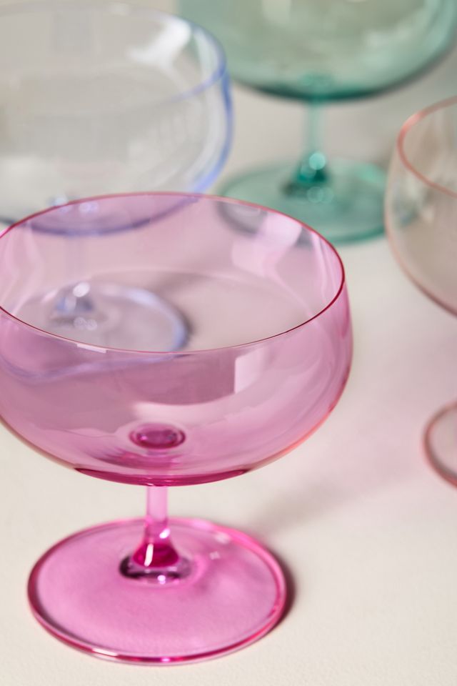 Peony Coupe Glasses, Set of 4 #1