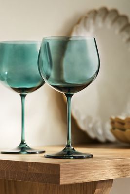 Bicchieri da Vino Rosso Peony, Set da 4