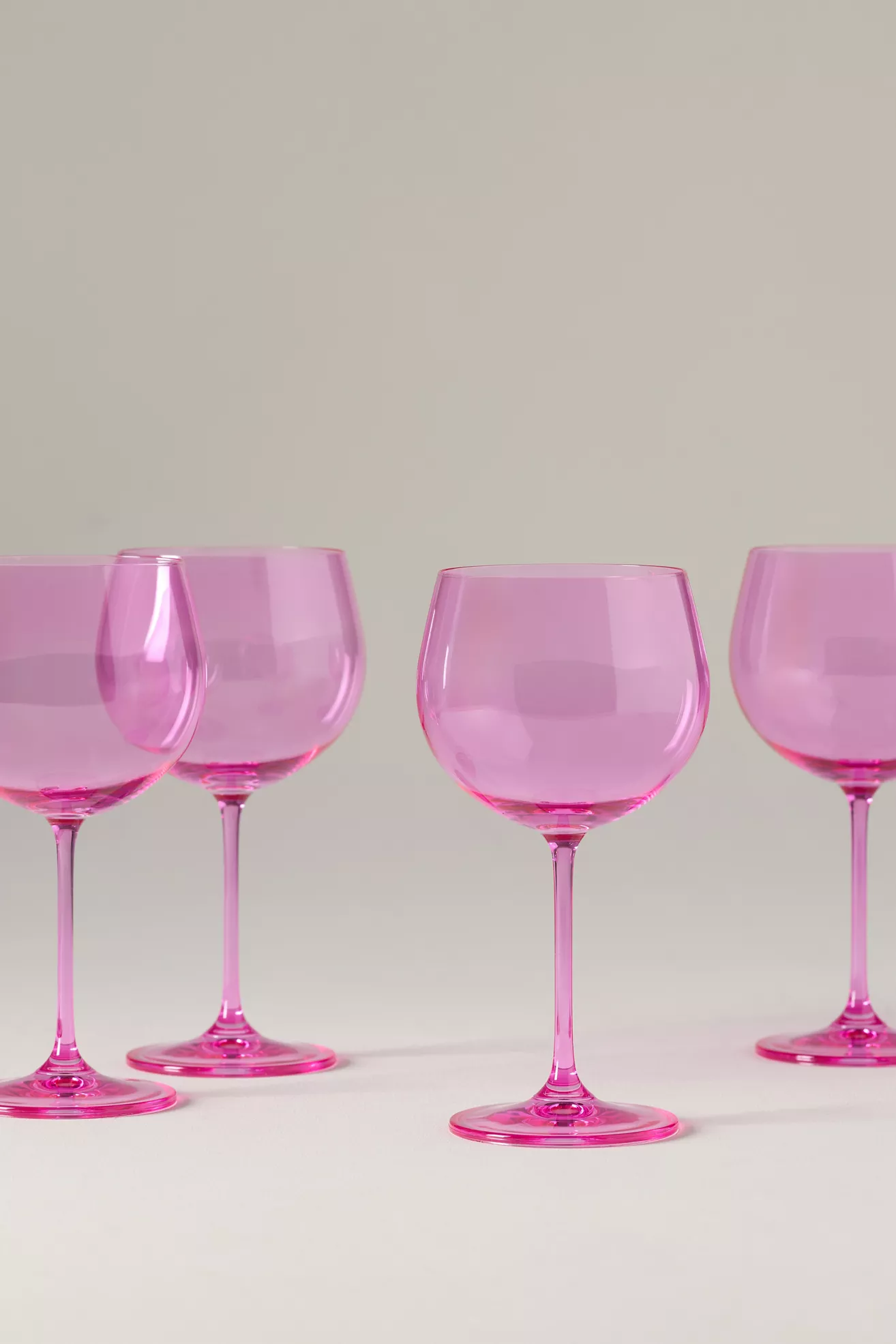 Peony Red Wine Glasses, Set of 4 - thumbnail 6