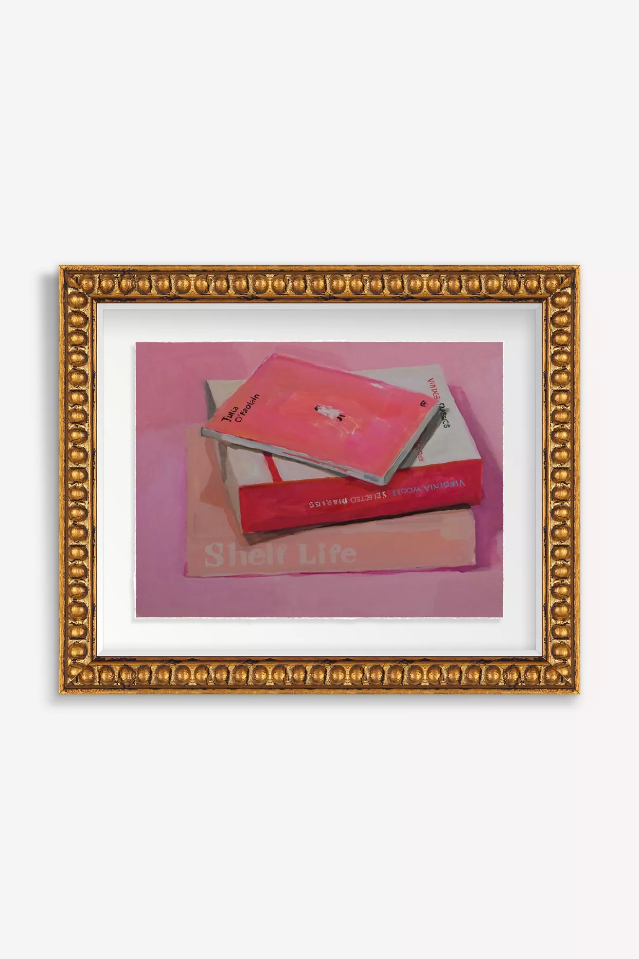 Pink Paperbacks Wall Art