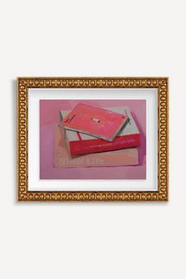 Pink Paperbacks Wall Art