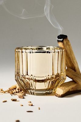 Sabina Woody Palo Santo & Tonka Glass Candle