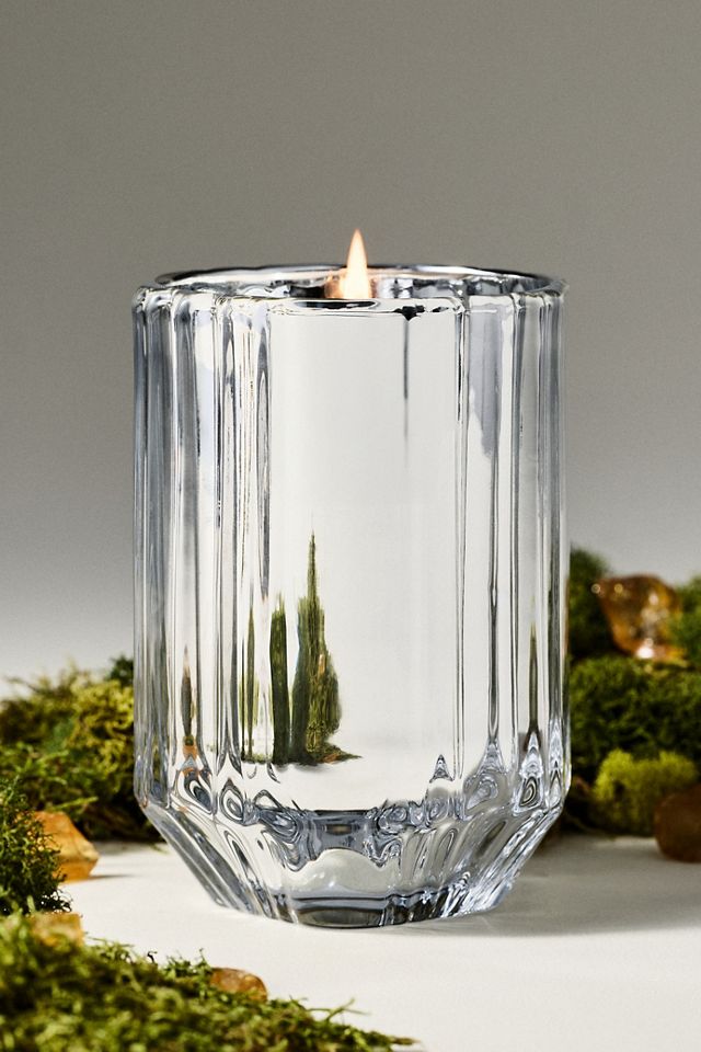 Sabina Fresh Amber & Moss Glass Candle #1