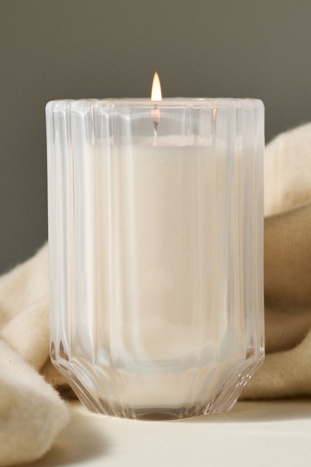 Sabina Fresh White Cashmere & Musk Glass Candle #1