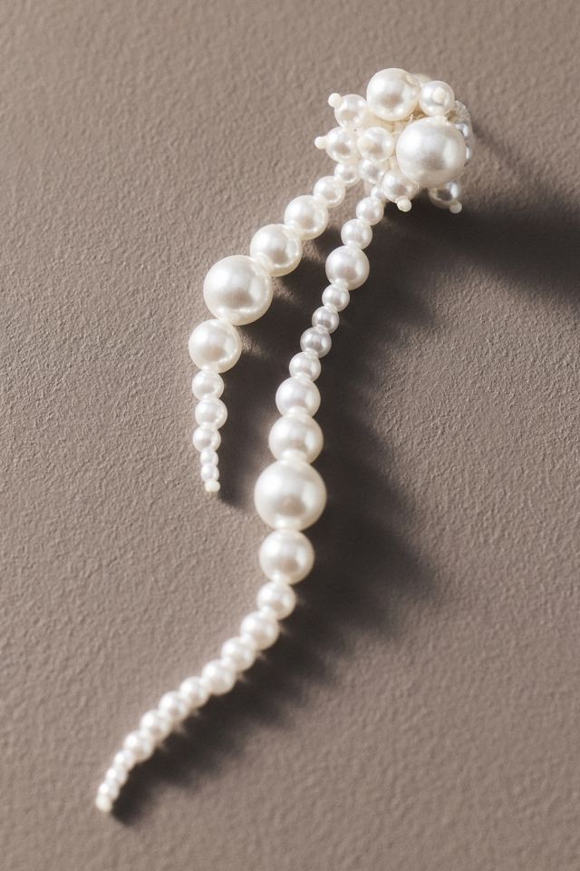 A. B. Ellie Drew Pearl Strand Earrings  #1