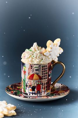 Tazzina da Espresso e Piattino in Gres Holiday in the City