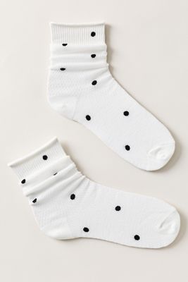 By Anthropologie Sheer Polka Dot Socks