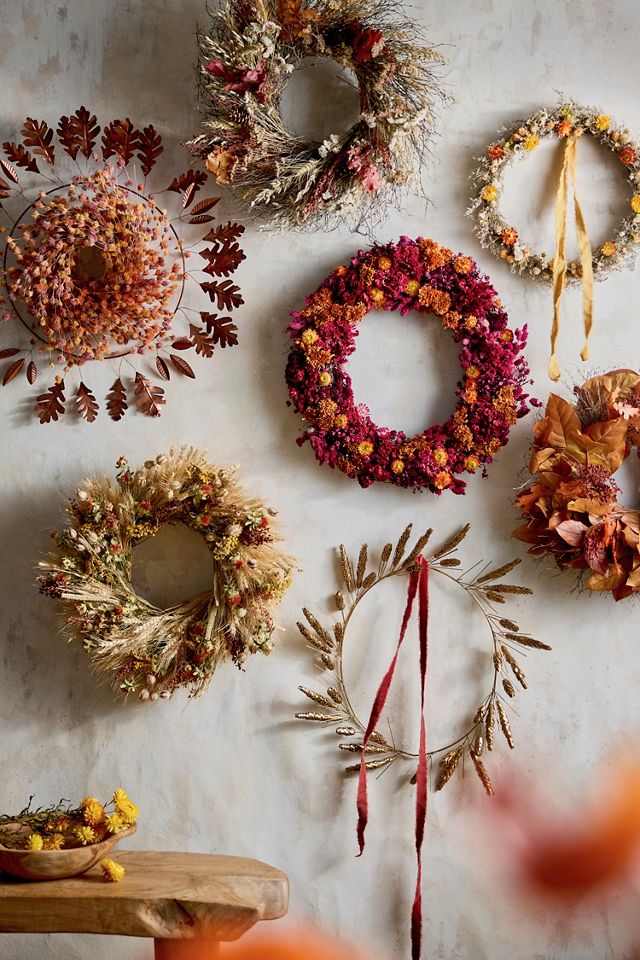Fall Fields Dried Wreath #2