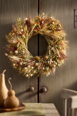 Harvest Tansy Dried Wreath