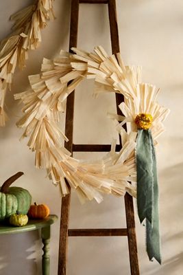 Dried Corn Husk Wreath