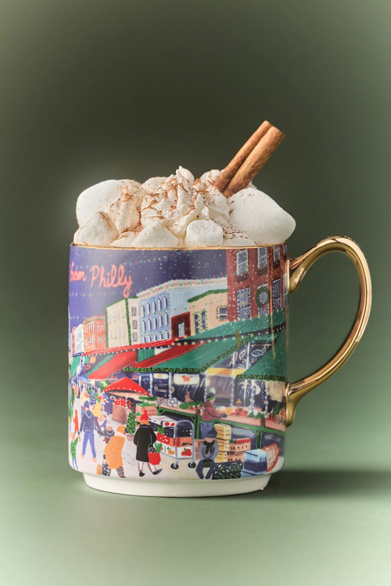 Holiday in the City Stoneware Mug