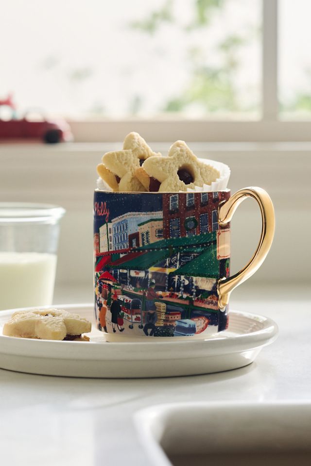 Holiday in the City Stoneware Mug #5
