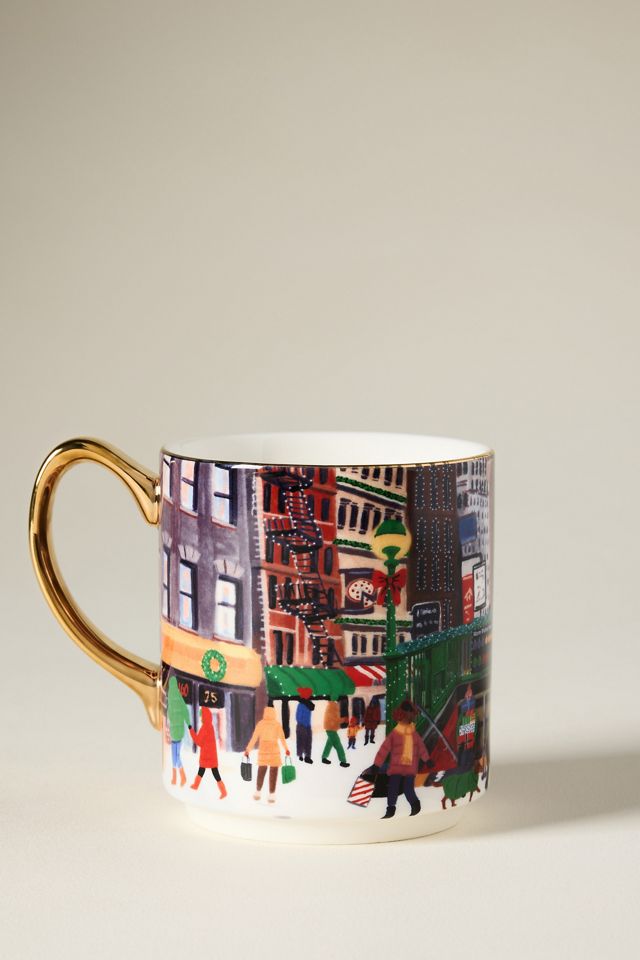 Holiday in the City Stoneware Mug #2
