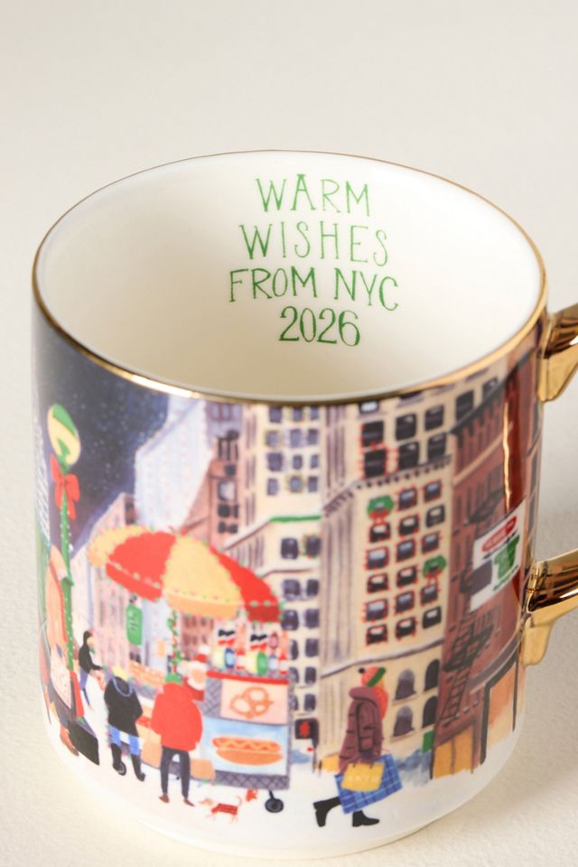 Holiday in the City Stoneware Mug #3