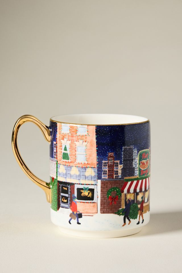 Holiday in the City Stoneware Mug #2