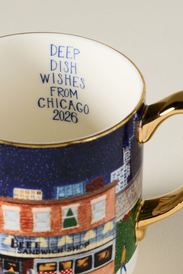 Holiday in the City Stoneware Mug #3