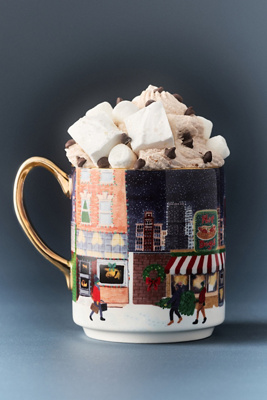 Holiday in the City Stoneware Mug | Anthropologie