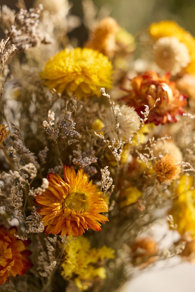 Orange Confetti Dried Bouquet #1