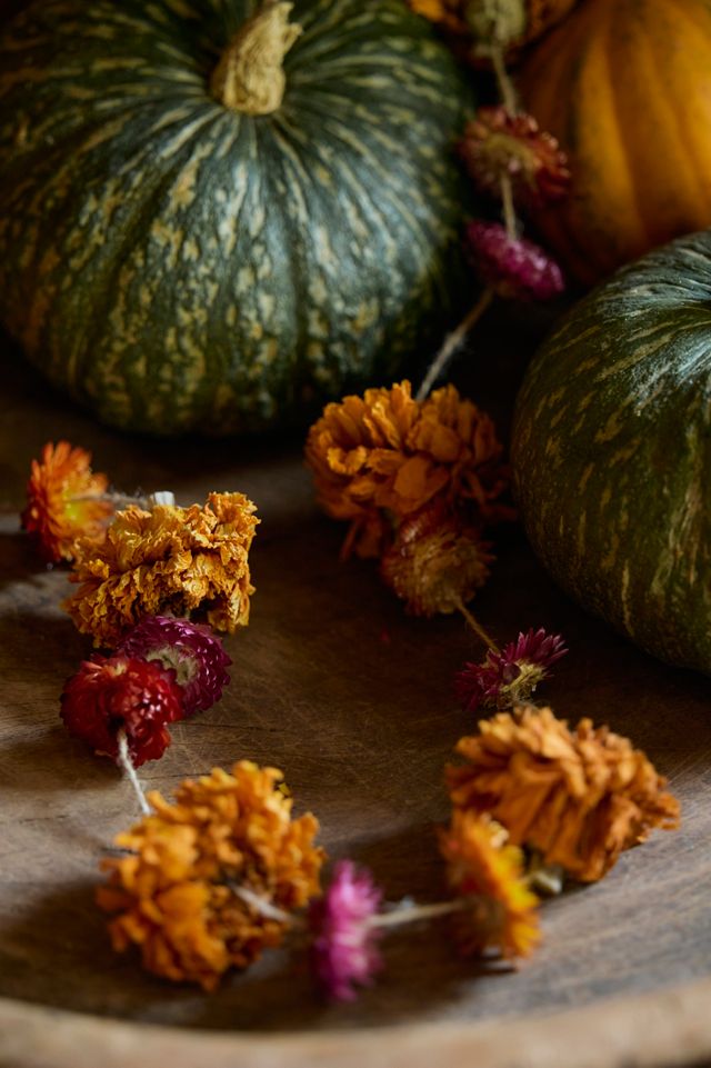 Jewel Tones Dried Floral Garland #2